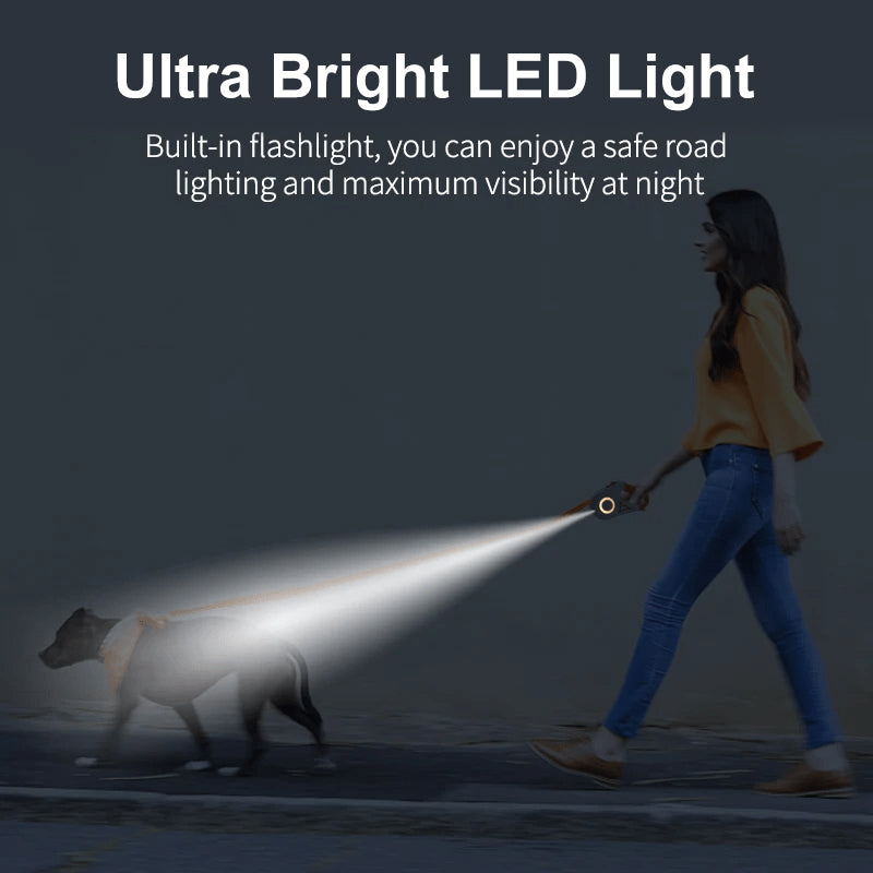 Retractable LED Dog Leash